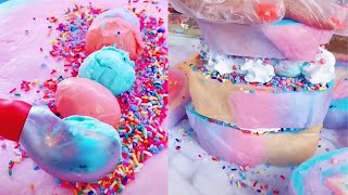 The Most Beautiful Cotton Candy Ice cream Burrito- How to Cotton Candy Ice cream- Asian Street Food