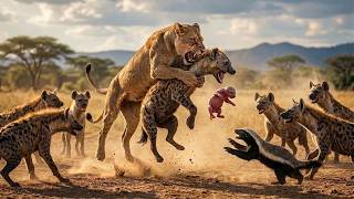 Pregnant Honey Badger Saves a Dying Lioness… Unexpectedly, It Helped Save Her Family