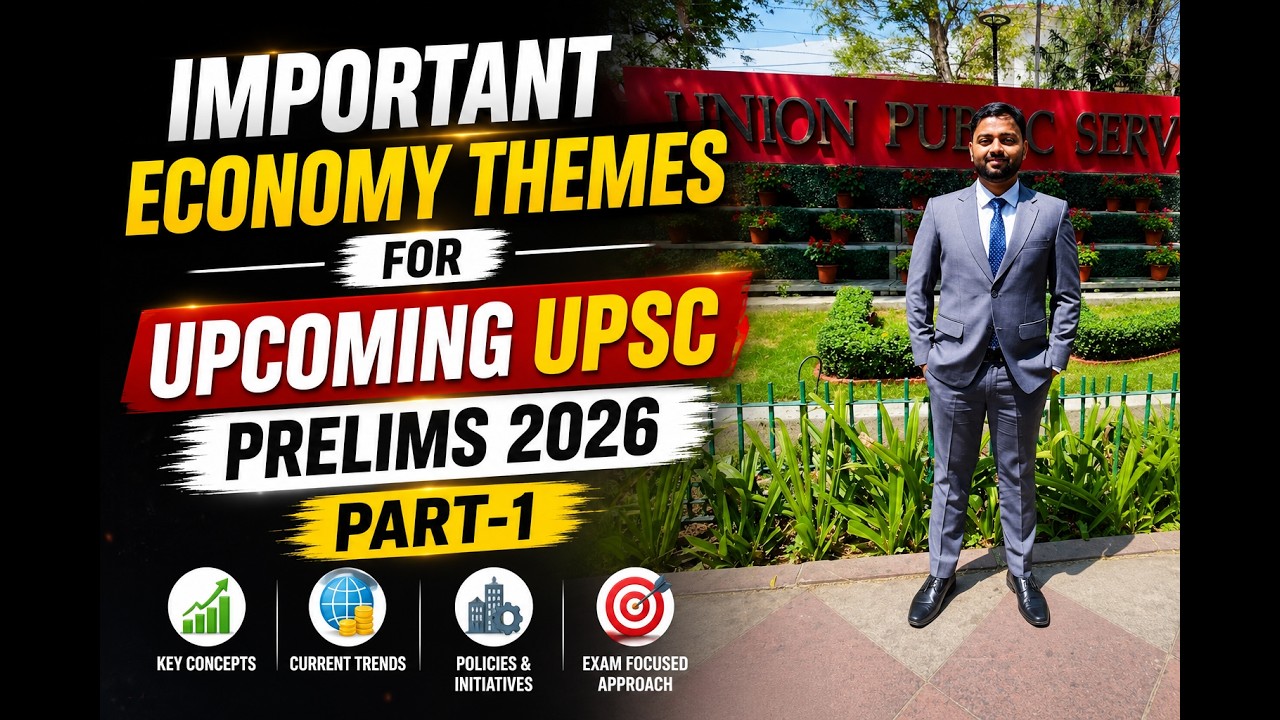 Important Economy themes for Upcoming UPSC Prelims 2026 Part-1 - YouTube