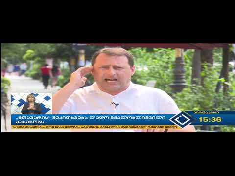 ლადო მგალობლიშვილის შეფასება ნიკანორ მელიასთვის სადეპუტატო იმუნიტეტის მოხსნის საკითხზე, საპროტესტო ა