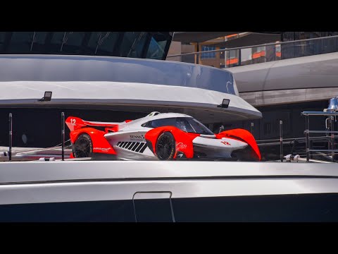 Billionaire puts a MCLAREN SOLUS GT on his MegaYacht for Monaco F1 2025!
