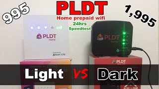 PLDT HOME PREPAID WIFI ( LIGHT vs DARK ) 24hrs SPEEDTEST