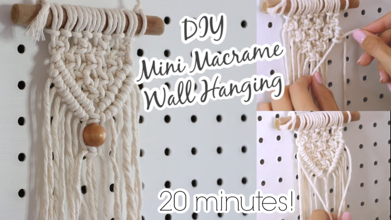 DIY Macrame Wall Hanging YouTube