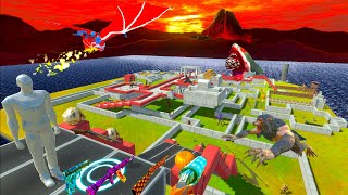 FPS PERSPECTIVE DEADLY MAZE vs MONSTER   Animal Revolt Battle Simulator screenshot 3