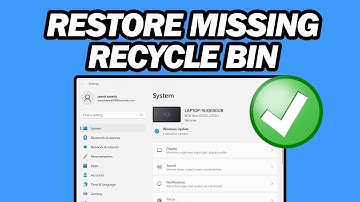 How to Restore Missing Recycle Bin in Windows 11 | Fast and Easy