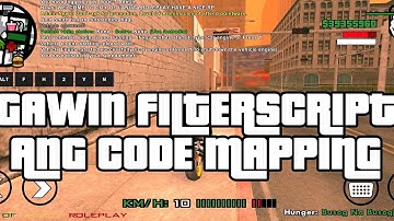 Paano gawin Ang code mapping Ng filterscript Using Mobile Phone (GTA San Andreas)