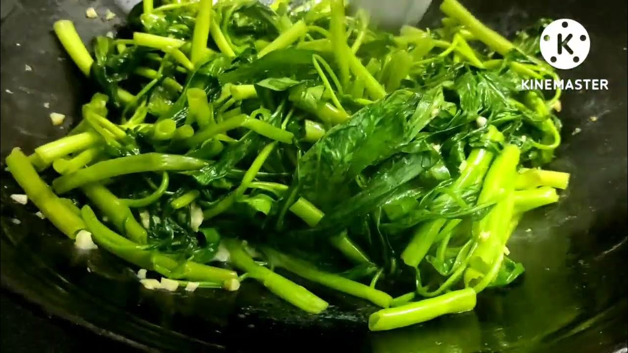 How to cook water spinach chinese style/madali lang lutuin YouTube