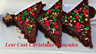 Less Cost Christmas Brownies ? @Bakestaa  christmasrecipe easychristmasdessert