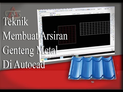 Teknik Membuat Arsiran Genteng Metal Di AutoCAD