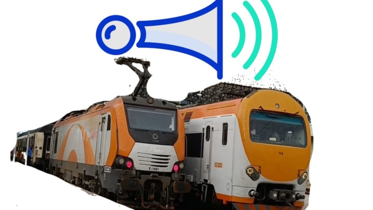 اصوات منبهات القطارات في المغرب klaxon train 🇲🇦 