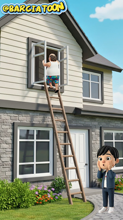 He called the police but “the thief” is owner of the house #shorts #funny #cartoon #animation