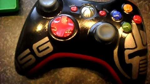 xbox 360 controller Battlestar Gallactica custom paint job.