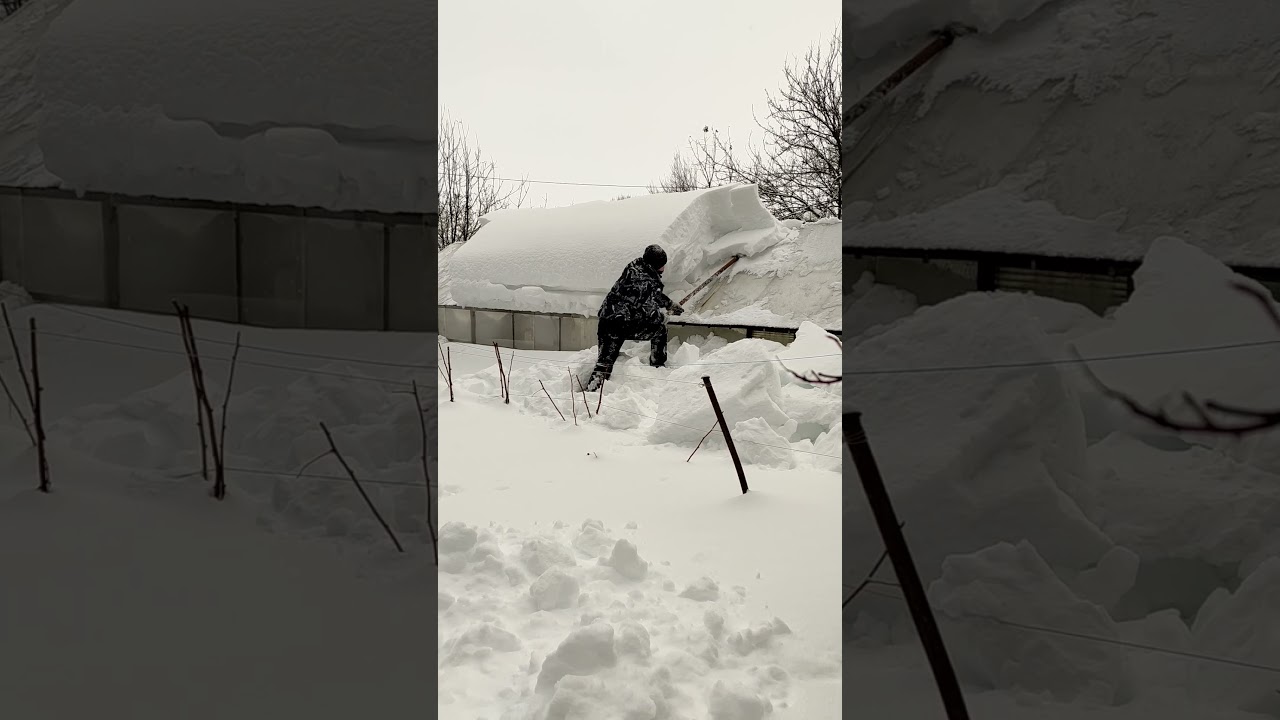 Зима за городом 