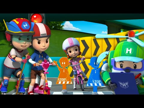 じてんしゃ安全シリーズ│ロボカーポリー 交通安全ベスト🚔│じてんしゃあんぜんにのる│子供向けアニメ│ロボカーポリー テレビ