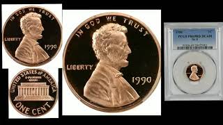 $5,750 dollar for penny's 1990 proof no s