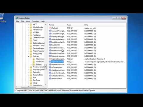 Add Warning or Prank Message to windows logon screen