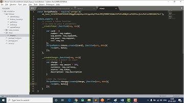 How to create a charge in stripe using Node js