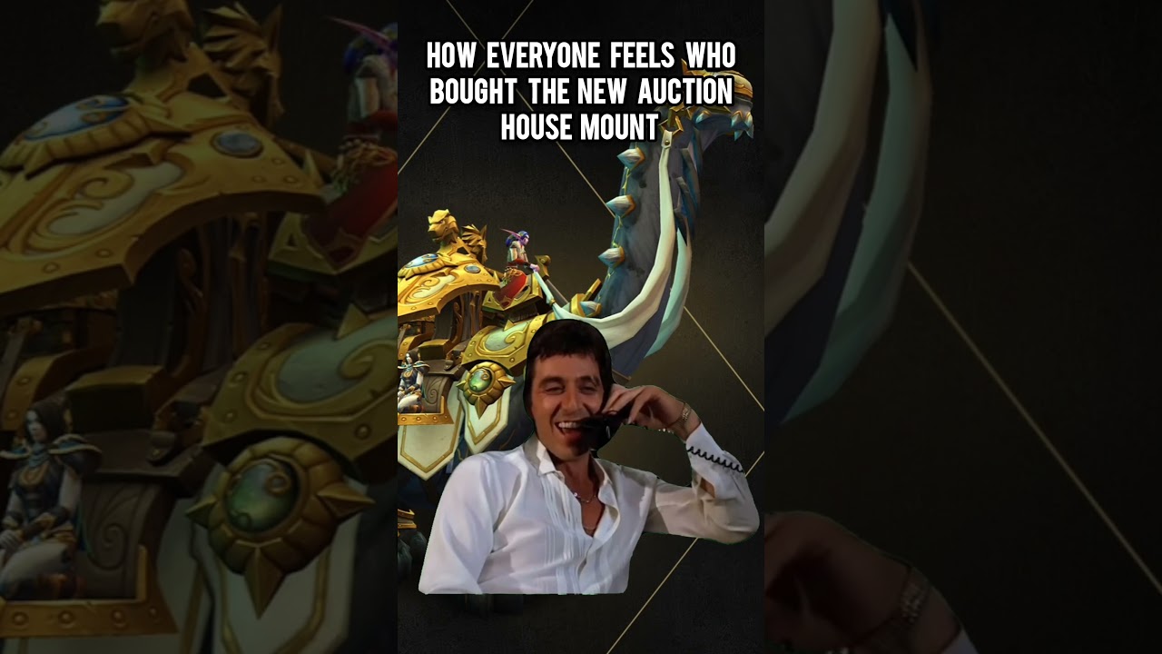 How everyone feels who brought the new auction house mount 