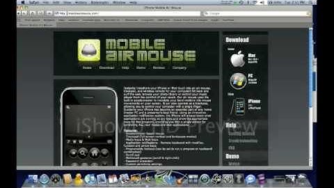 Turn your iPhone/iPod touch into a wireless mouse free!!