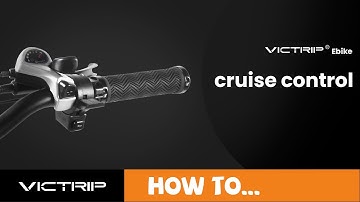 How to use the cruise control