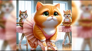 Sad Cat Bullied Cat's Ballet Dream (long version) #cat #cute #ballet #nevergiveup #inspiring