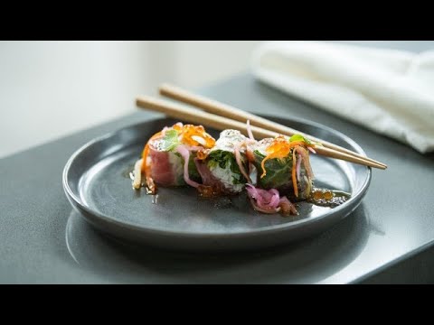 How to Make Ahi Tuna Summer Rolls | Rachael Ray Show