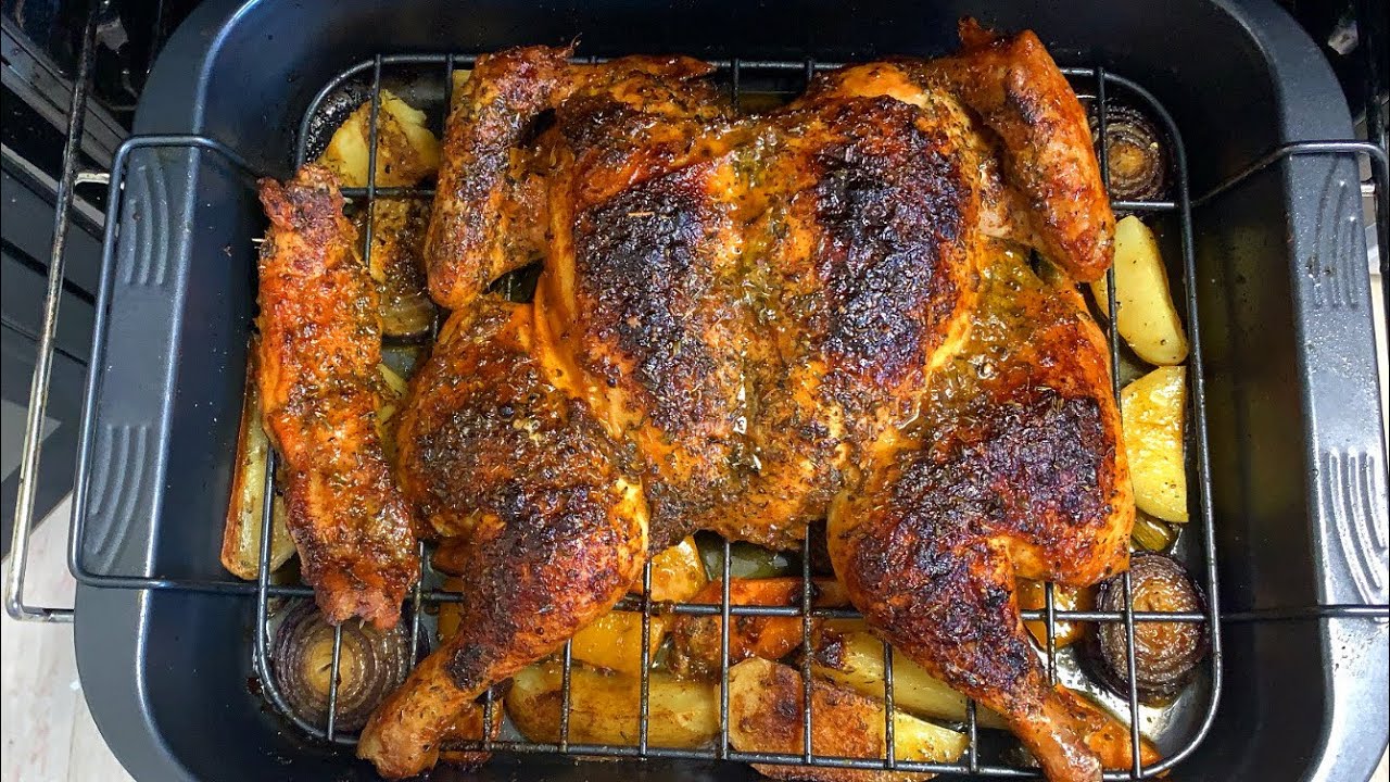 ROAST CHICKEN || WHOLE ROAST CHICKEN || HOW TO COOK A WHOLE CHICKEN || TERRI-ANN’S KITCHEN