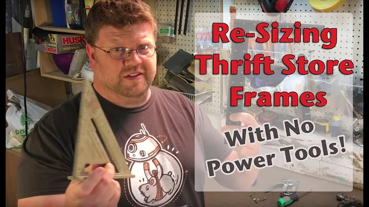 How To Re-Size Thrift Store Frames: No Power Tools Needed!