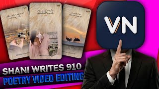 Shani Writes 910 | VN App Poetry Video Editing Tutorial screenshot 5