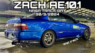 TEST DRIVE | Zach's AE101 Chasing Porsche | Sepang (wet)