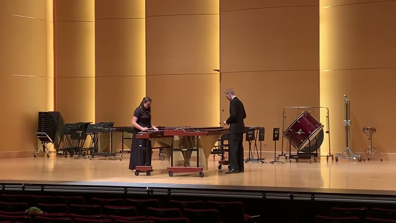 “Nagoya Marimbas” by Thomas R. Marceau.  Played by Ramona Benson and Sean Caviness.