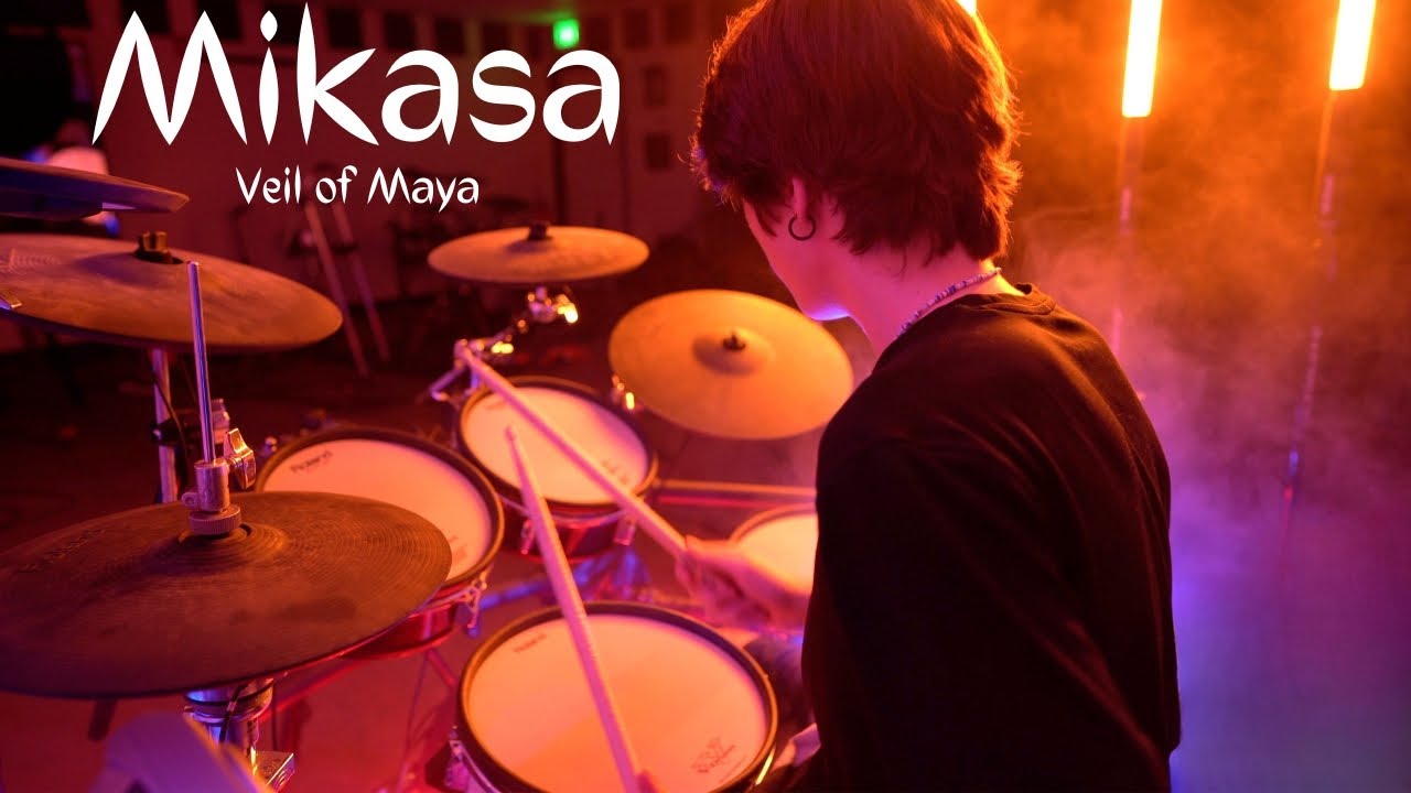"Veil of Maya" by Mikasa - Drum Cover Music VIDEO