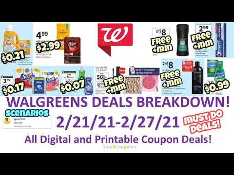 Walgreens Deals Breakdown 2/21/21-2/27/21! All Digital and Printable Coupon Deals!