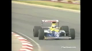 1990 January 18 - Williams F1 team (Boutsen & Patrese) 4th day testing @ Kyalami