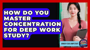 How Do You Master Concentration For Deep Work Study? - Junior Year Jumpstart