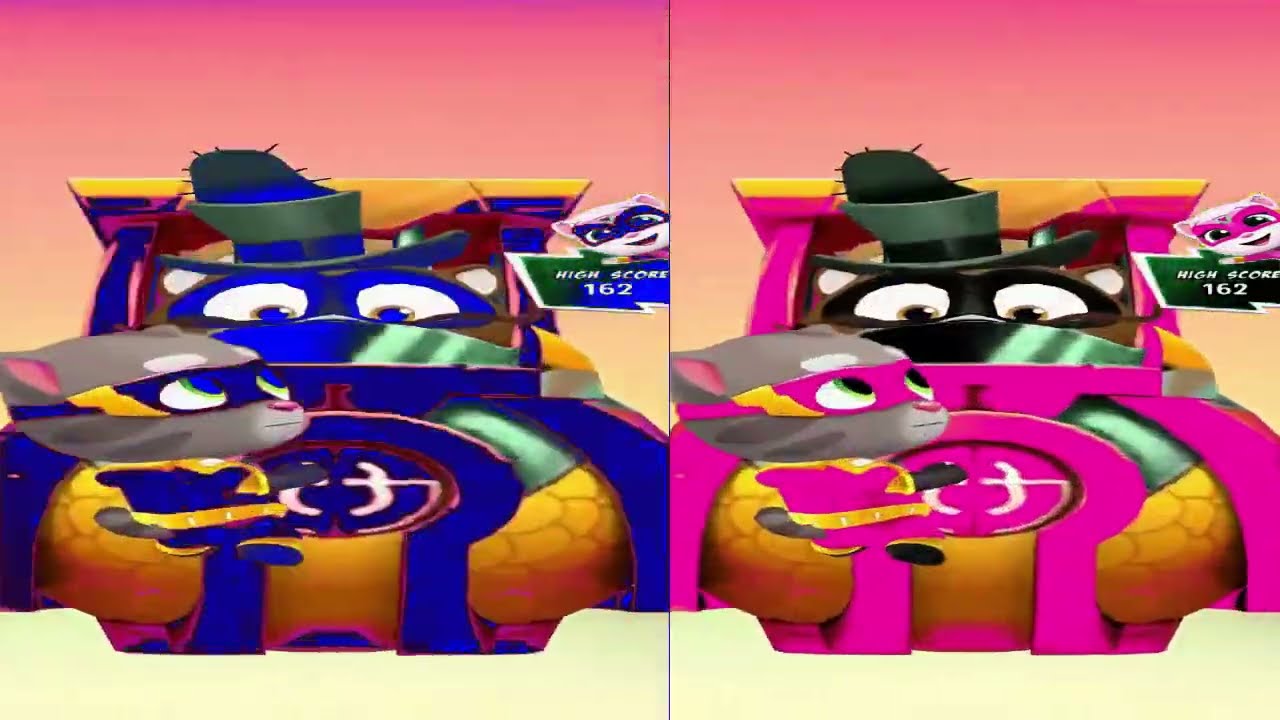 Talking tom hero dash -- new outfit tom multiple colours mix boss fight fun run