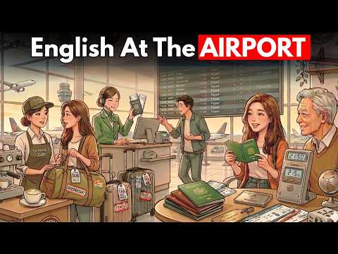 Speak English at the Airport Like a PRO | Easy English Podcast Episode cover