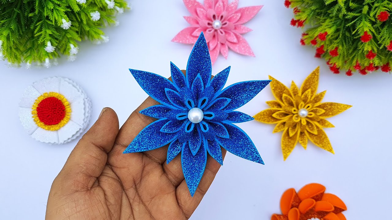 Unbelievable DIY Glitter Flowers You Won't Believe You Can Make at Home! 