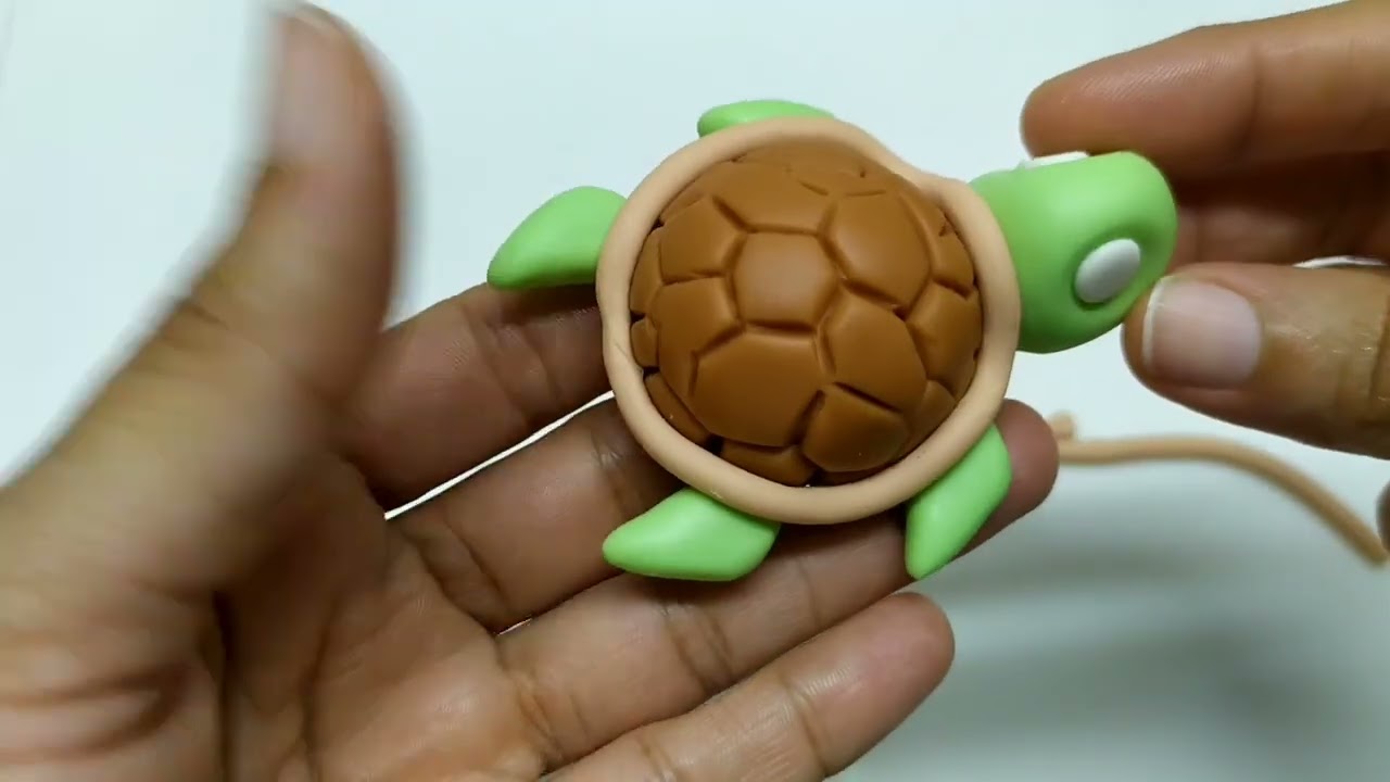 Tartaruga em Biscuit #biscuit #coldporcelainclay #massadebiscuit #porcelanafria