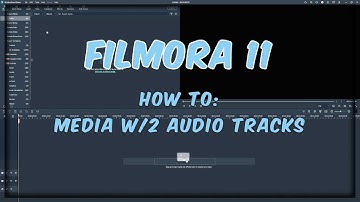 Filmora 11-  How to: 2 Audio Tracks - Video Editing