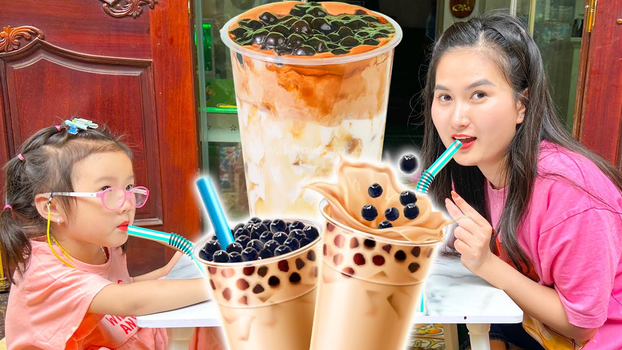 Changcady trổ tài nấu ăn, làm món trà sữa trân châu đường đen