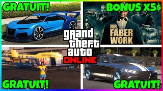 PROMO ET BONUS GTA ONLINE DE LA  DU 28/5 & 2 NOUVELLES VOITURES GRATUITES SUR GTA5 ONLINE