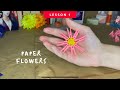 3D origami | The first lesson of 3D origami | Flower from 3D origami