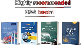 Top ten recommended books for CSS | Compulsory subjects | CSS preparation