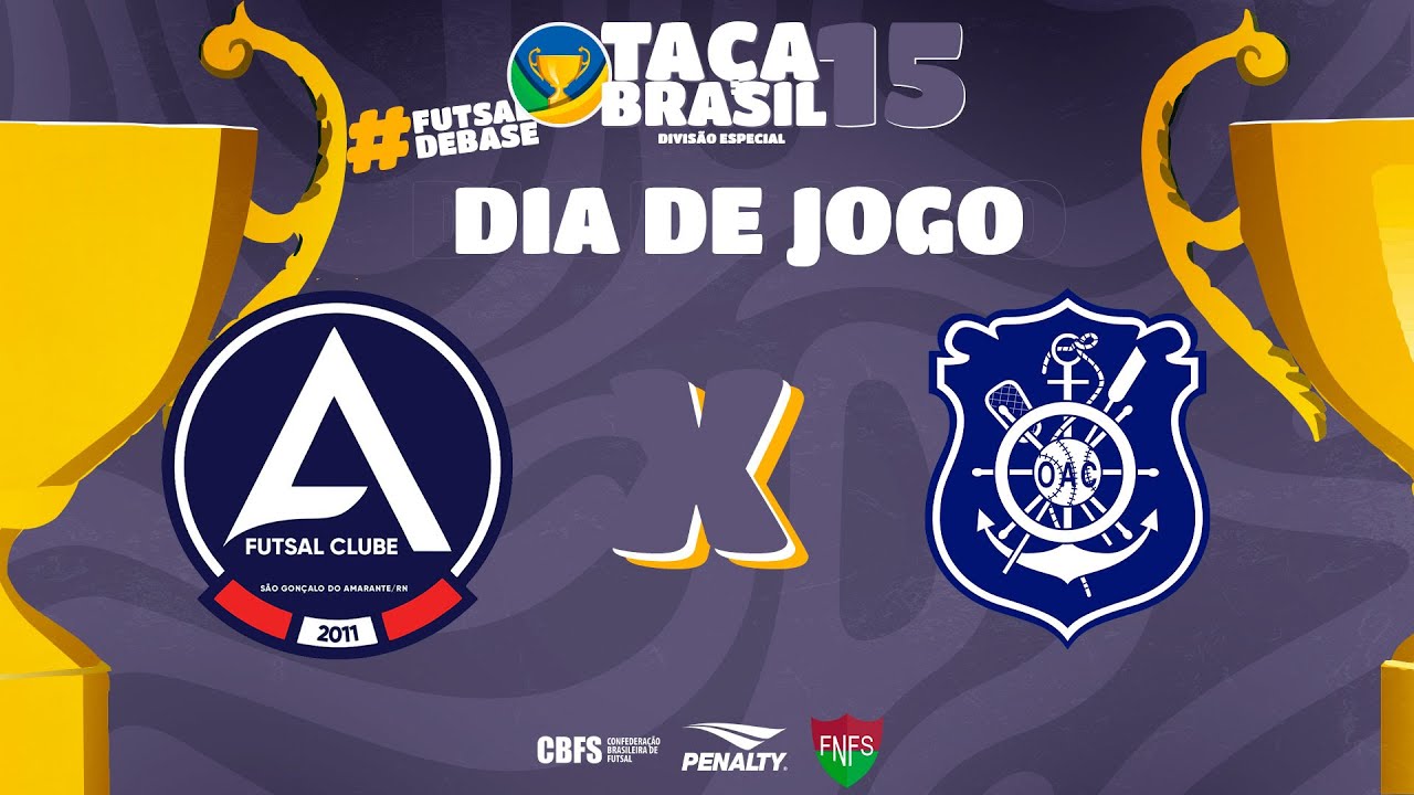 Taça Brasil Sub15 Masc. Divisão Especial | Amarante Futsal x Olaria | 3ª Rodada | Ao Vivo