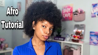 How I get my everyday Afro  (Type 4 hair )