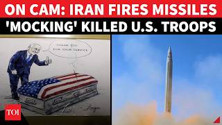 Iran Releases 'US COFFIN' Missiles Fired At American Bases; 4 Missiles Fan Out In Chilling Visuals