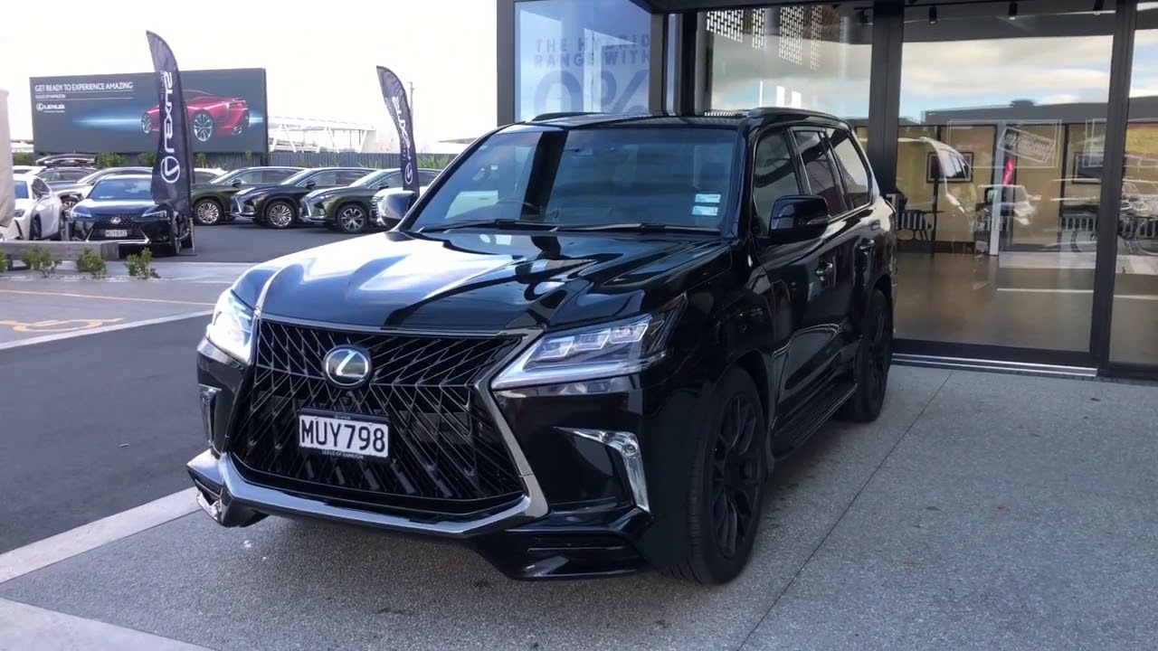 Ukraine Odessa July 8  2021 A 2018 Lexus LX 450 crossover car parked at  the service station Side view of modern black SUV car Stock Photo  Alamy