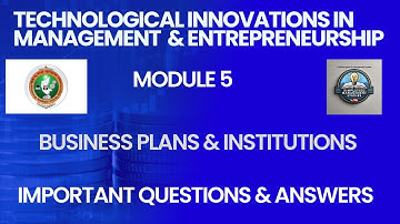 Module 5 Important Questions & Answers | Technological Innovations in Management & Entrepreneurship