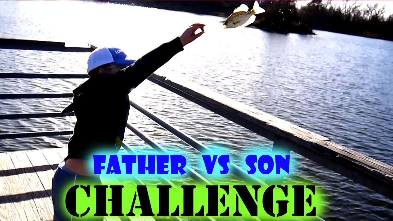 Father Vs Son Fall Fishing CHALLENGE